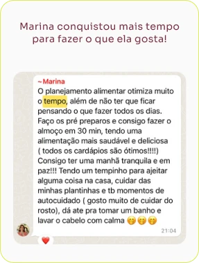 cozinha saudavel da cami depoimento