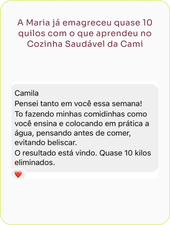 depoimento3 Cozinha saudável da Cami